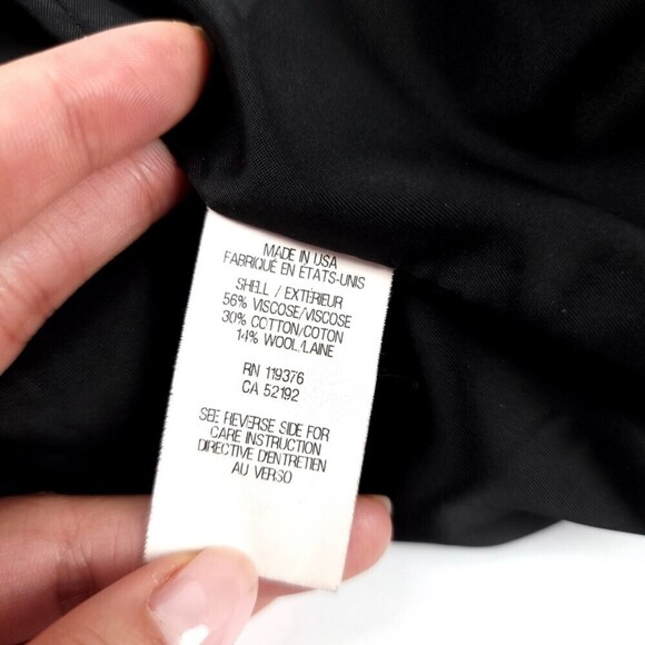 HELMUT LANG Jacquard High Rise Micro Mini Skirt in Black Textured Wool Small - Picture 11 of 14